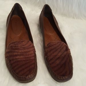 Bare Traps Zebra Print Loafers